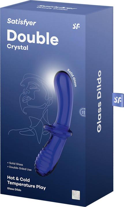 Produktbild Satisfyer Doppel Kristall Dildo Blau