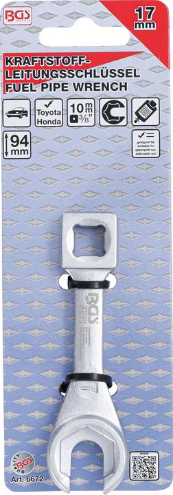 Image du produit BGS Clé de conduites de carburant pour Toyota et Honda 17 mm