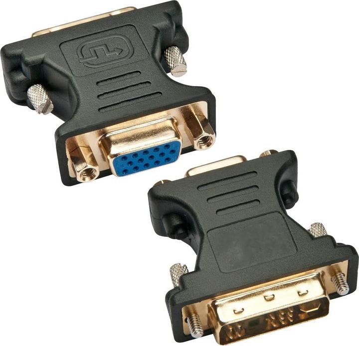 Image du produit Techly Adaptateur DVI-A mâle vers VGA femelle, noir (VGA, DVI)