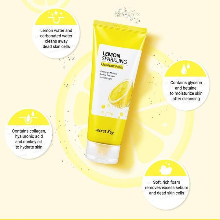 Image du produit Secret Key Mousse nettoyante éclatante au citron (Baume démaquillant, 120 ml)