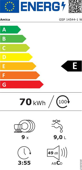 Energie-Label Amica GSP14544W