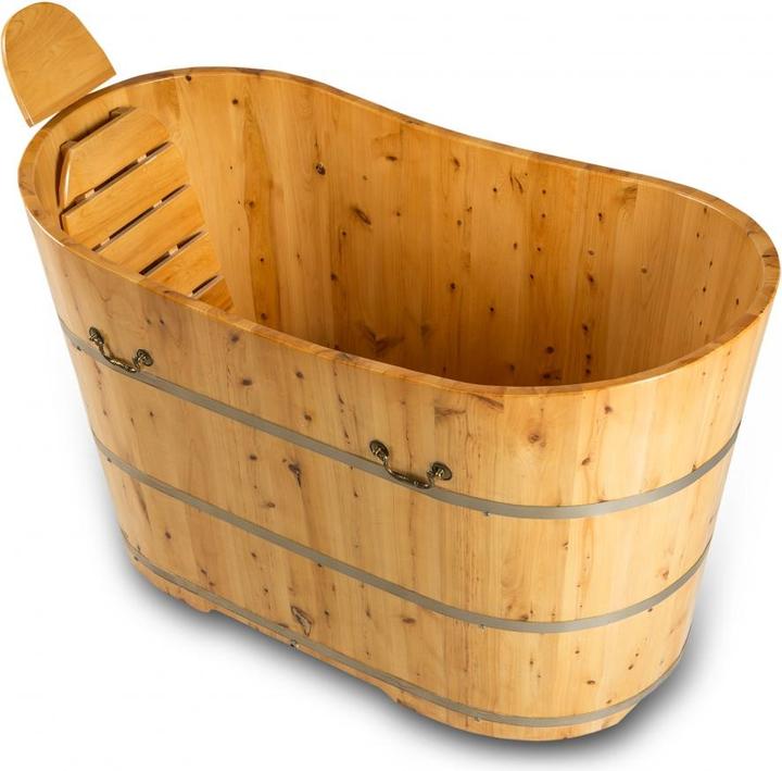Actual product image PureHaven Wooden bathtub (120 l, 120 cm, 62 cm)