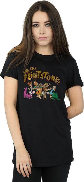Immagine prodotto The Flintstones Group Distressed Maglietta Ampia Donna (XL)