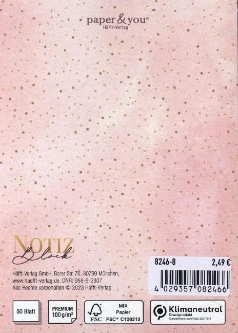 Actual product image paper&you pad A6 notes,assorted.8246-8 (A6, No binding)