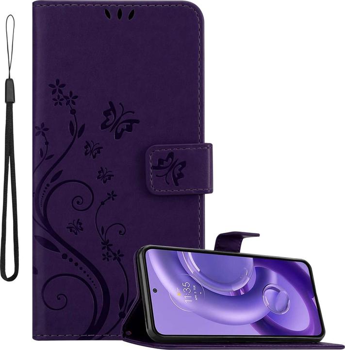 Produktbild Cadorabo Hülle für Motorola EDGE 30 NEO mit Blumen Muster (Motorola Edge 30 Neo)