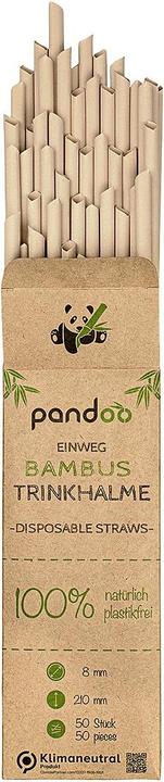Pandoo Einwegstrohhalm Bambus 50st (1 x)