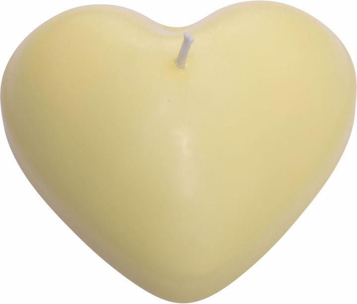 Herzog Kerzen Floating candle Ø 8.5 cm heart, bright yellow (1 pcs.)