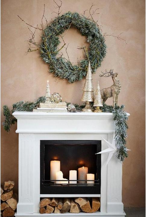 Immagine prodotto Lene Bjerre Albero di Natale Alana 20,5 cm, oro / crema, motivo