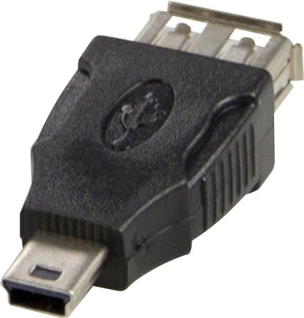 Image du produit Deltaco Adaptateur USB - USB til mini-U