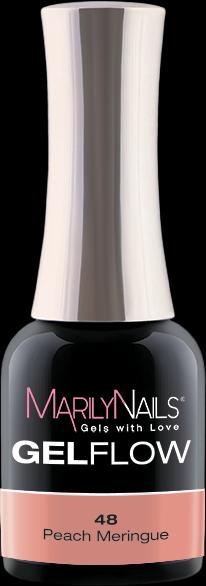 Marily Nails GELFLOW – 48 Peach Meringue (Peach Meringue, UV-Gel Lack)
