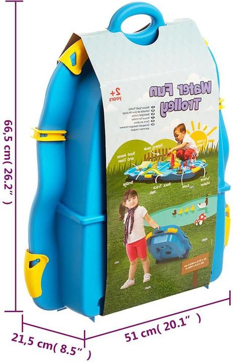 Immagine prodotto VidaXL Cassa per giochi d'acqua 51x21,5x66,5 cm Polipropilene