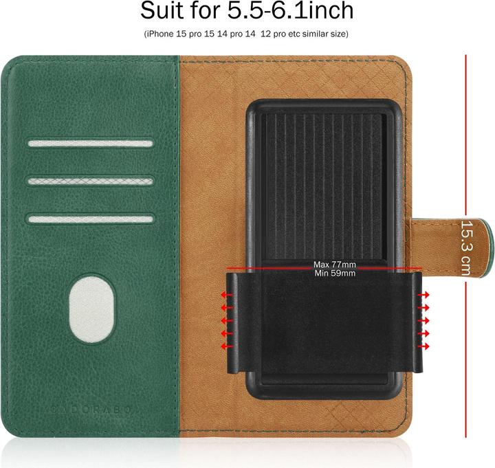 Actual product image Cadorabo Case for BQ Aquaris X PRO Book Cover (BQ Aquaris X Pro)