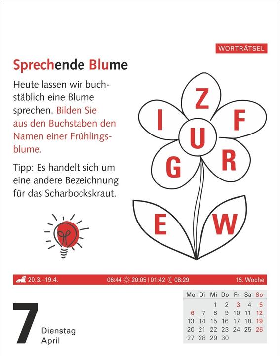Actual product image Harenberg Meyers Grips-Gymnastik Tagesabreisskalender 2026 - Das tägliche 5-Minuten-Training für Gedächtnis (German, Philip, KIEFER, 2025)