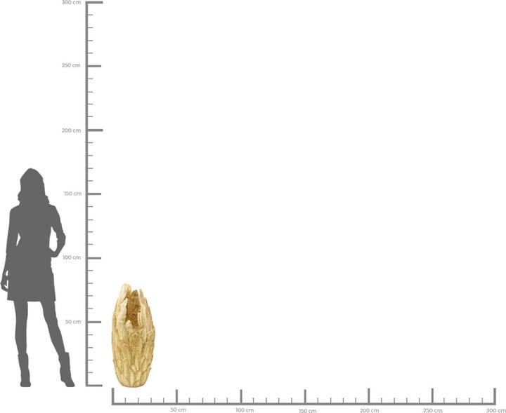 Actual product image Kare Design Vase Feathers Gold 80cm (34 x 80 cm)