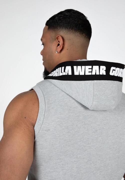Immagine prodotto Gorilla Wear Canotta con cappuccio Milwaukee Zip - Grigio (L)