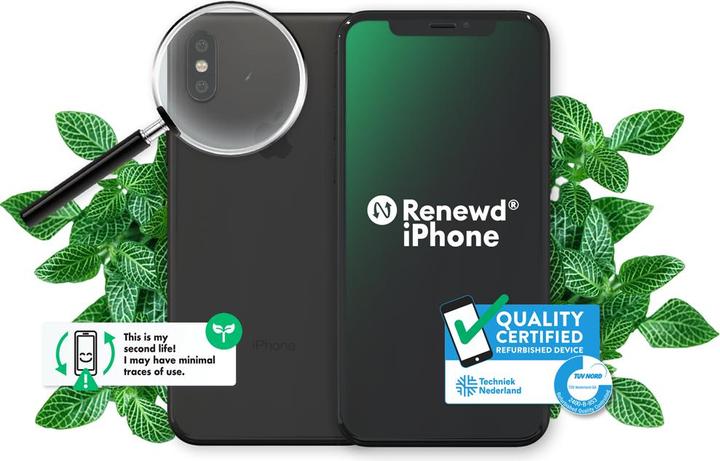 Immagine prodotto Renewd iPhone X (64 GB, Grigio/antracite, 5.80", 12 Mpx, SIM singola, A / Come nuovo)