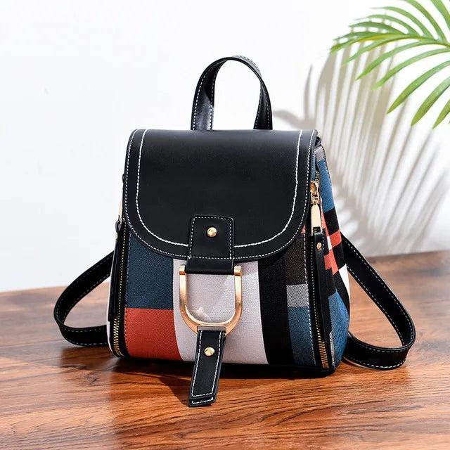 Immagine prodotto Only-Bags.Store Zaino Splice zaino in pelle PU a scacchi zaino multifunzionale zaino per adolescenti borsa scuola