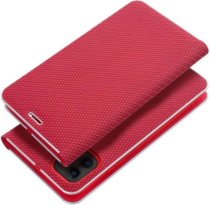 Actual product image OEM Book case LUNA Book Carbon for IPHONE 11 red (Apple iPhone 11)