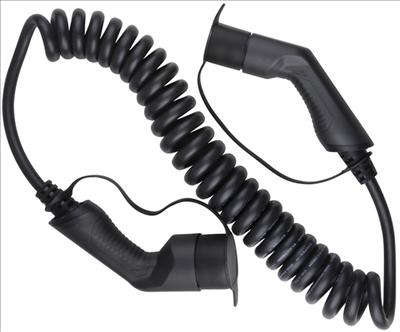 Produktbild EB Troller Ladekabel Elektroauto 5m 3L 11kW 16A Spiral (Typ 2, 11 kW, 16 A, 5 m)