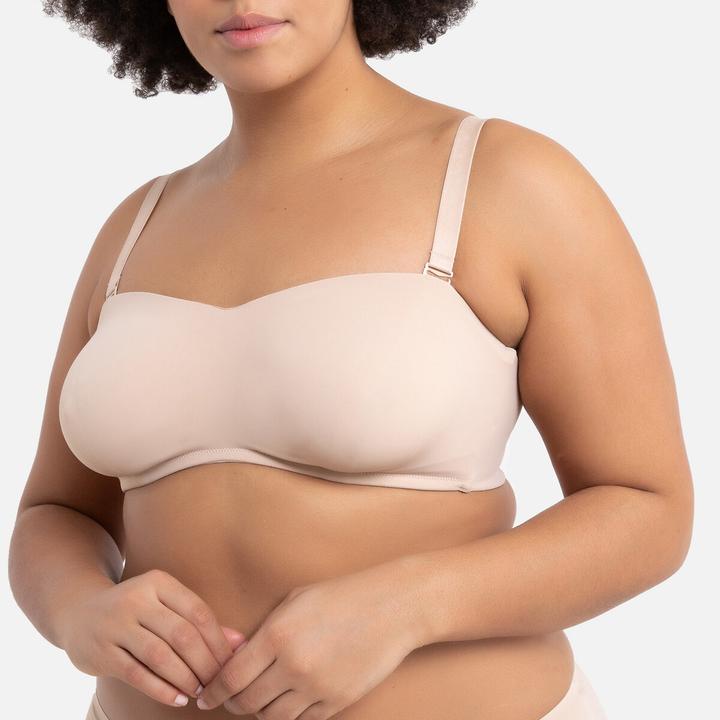 Image du produit La Redoute Collections Soutien-gorge bandeau en microfibre (100 E)