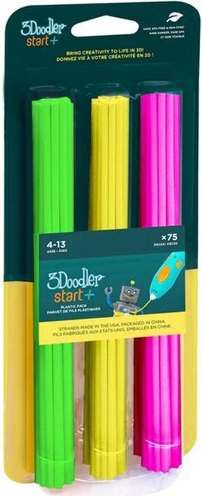 Spectron 3Doodler Start+ confezione di ricarica al neon (PLA, 1 g, Giallo, Pink, Verde)