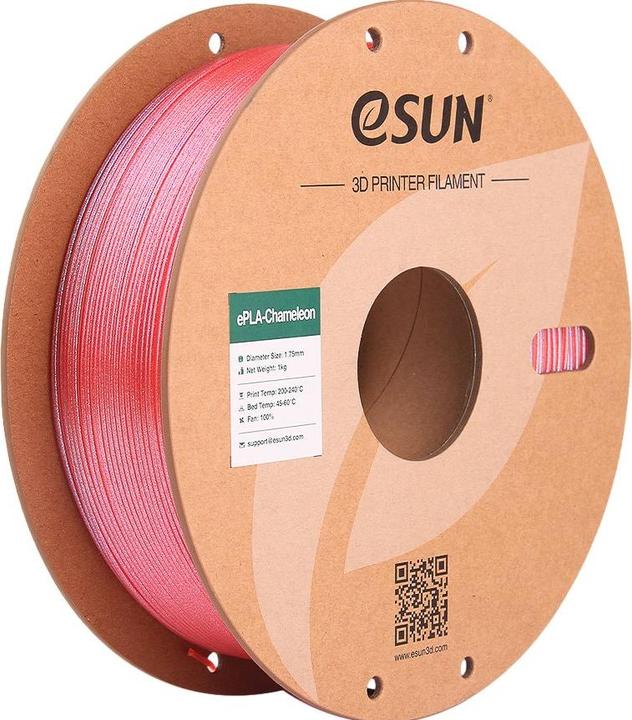 Immagine prodotto eSUN Filamento ePLA-Chameleon rosso lampone 1,75mm 1Kg (PLA, 1.75 mm, 1000 g, Rosso)