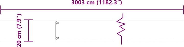 Immagine prodotto VidaXL Bordatura per prato 30 pz. Antracite 20x103 cm Bordatura da giardino in acciaio laminato a freddo (103 cm)
