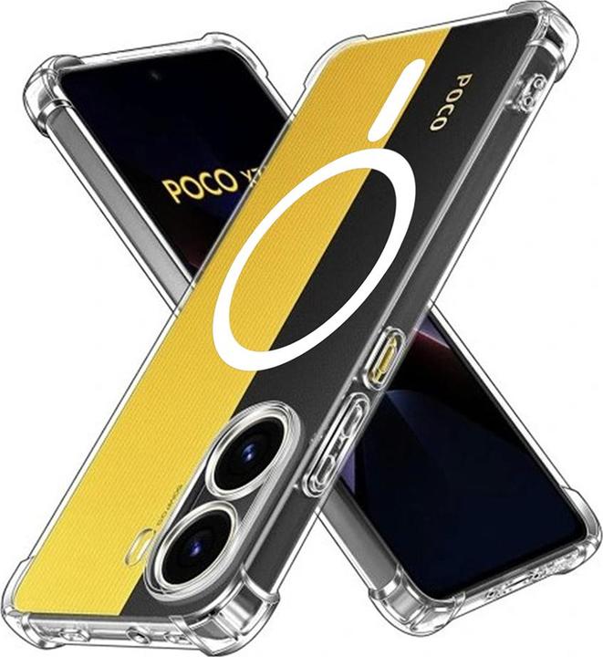 Actual product image Techsuit - Shockproof Clear Silicone MagSafe - Xiaomi Poco X7 Pro - Clear (Xiaomi Poco X7 Pro)