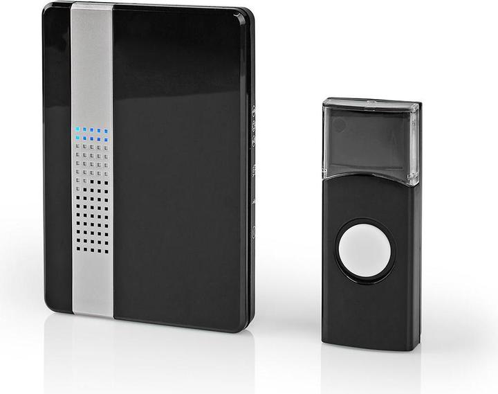 Actual product image Nedis Wireless doorbell set Mains power supply 220-240 V AC 50 Hz 1x CR2032 Volume: 80 dB S (Funk)