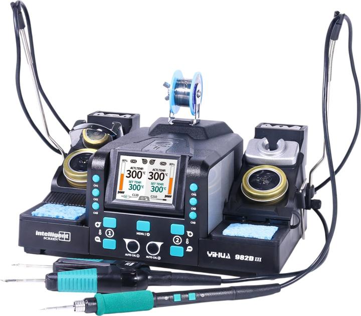 Actual product image Yihua 982D-III 2in1 120W Präzision Lötstation und Rework Station