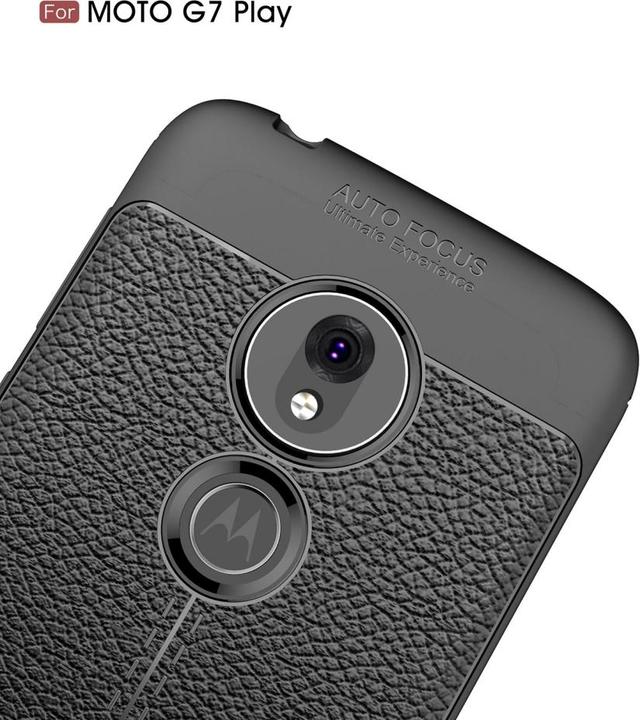 Produktbild Screenguard Motorola Moto G7 Play Hülle Leather Design TPU Cover (Motorola Moto G7 Play)