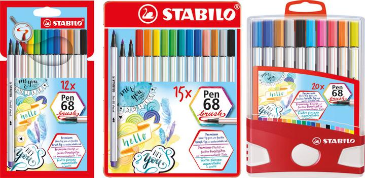 Produktbild STABILO Brush Pen 68 (Sortiert, 25 x)