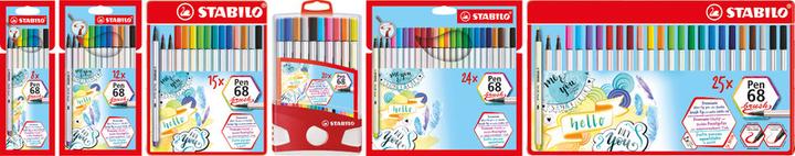 Produktbild STABILO Brush Pen 68 (Sortiert, 25 x)