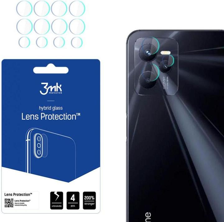 Actual product image 3MK Camera protection glass, camera glass (1 Piece, Realme C35)