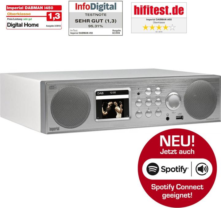 Actual product image Imperial Dabman i450 (Web radio, DAB+, FM, VHF, Bluetooth, Wi-Fi)