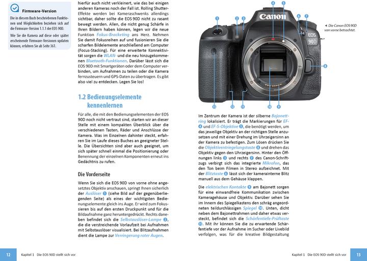 Actual product image Canon EOS 90D (German, Christian Bildner, Kyra Singer, Christian Singer, 2019)