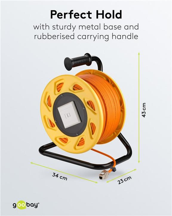 Produktbild Goobay Netzwerkkabel (S/FTP, CAT7a, 90 m)