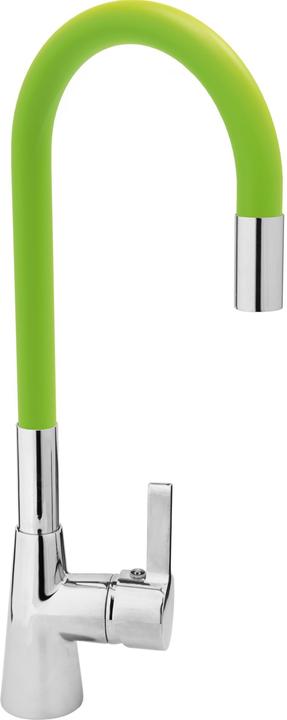 Actual product image Fala Sink Single Lever Kitchen Faucet Flexible in Green Tap