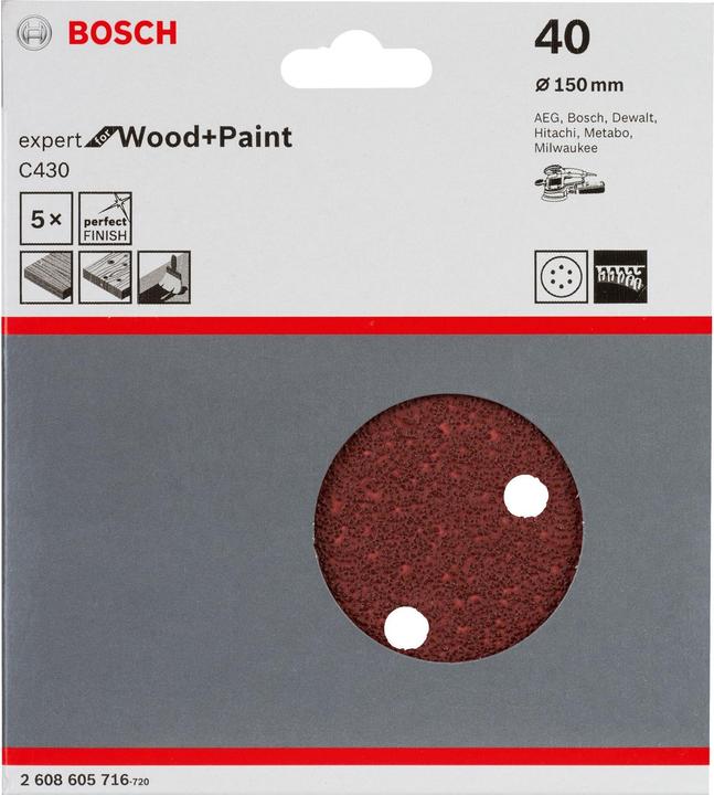 Actual product image Bosch Professional Zubehör Sanding sheet C430 (40)