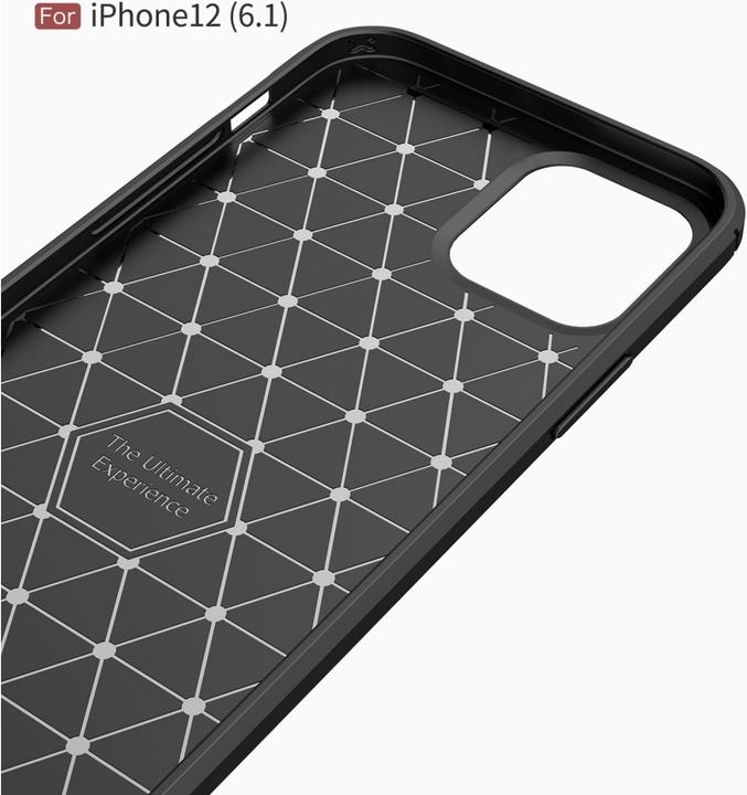 Actual product image Screenguard Carbon Brushed Case (Apple iPhone 12)