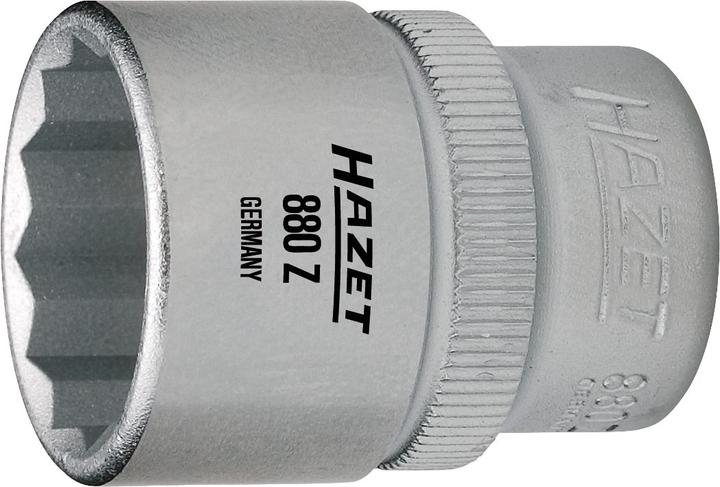 Image du produit HAZET Douille ∙ 12 pans 880AZ-3/4 ∙ Carré creux 10 mm (3/8 pouce) ∙ Profil Traction à 12 pans extér… (3/4")