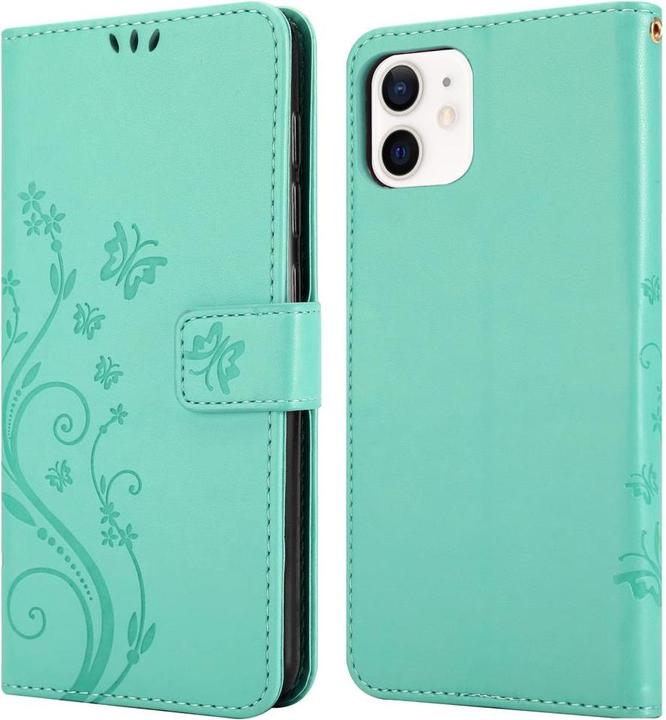 Actual product image Cadorabo Flower Book cover (Apple iPhone 12 mini)