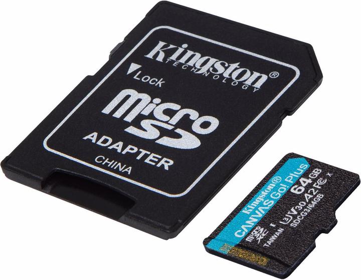Immagine prodotto Kingston Tela Go Plus (64 GB, microSDXC, U3, UHS-I)