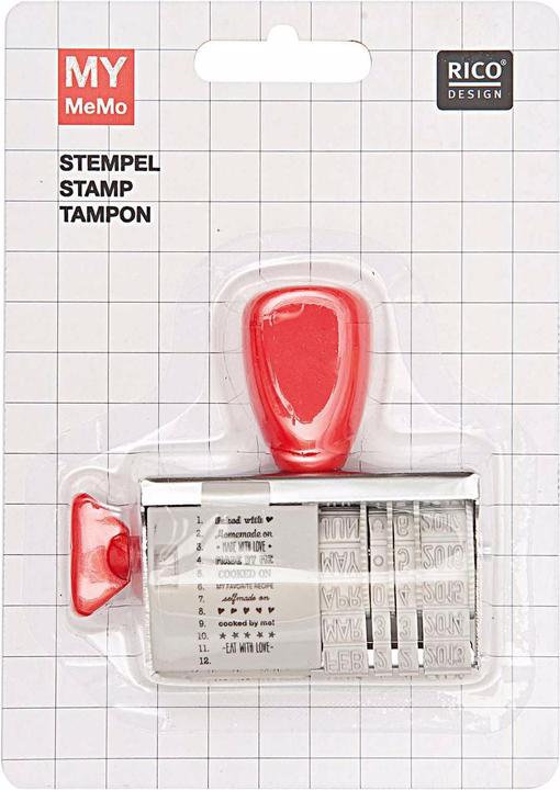 Immagine prodotto Rico Design Timbro con parola e data Fatto in casa 8 x 8 cm 1 pezzo