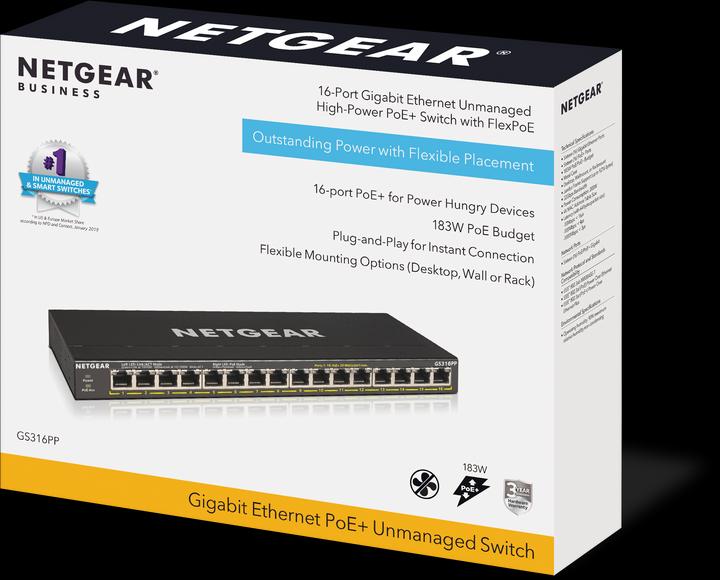 Produktbild Netgear GS316PP (16 Ports)