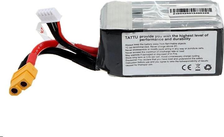 Produktbild AccuCell Akku 1550mAh 14.8V Burst 200C 4S XT60-Stecker für Modellbau, Drohne, 4S1P (14.80 V, 1550 mAh)