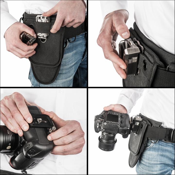 Productafbeelding Walimex pro camera heupriem met 2x V-Dock Argus (Buikriem)