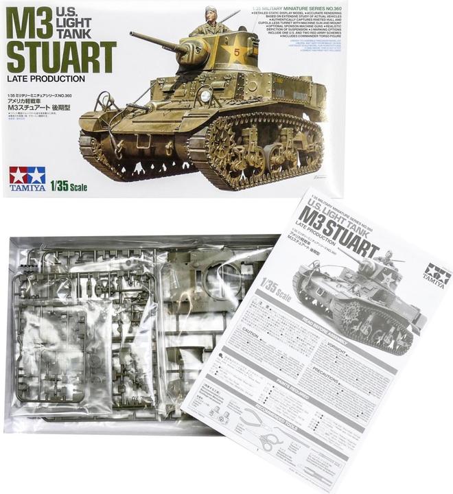 Image du produit Tamiya U.S.Light Tank M3 Stuart production tardive