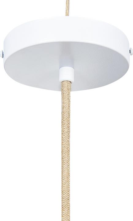 Actual product image Beliani Hanging Lamp green / natural LUYANO (E27)