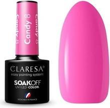 Claresa Candy UV Nagellack 5ml - Packung mit 8 Stück (Rosa, Farblack)